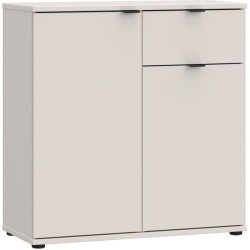 Petit meuble de rangement- buffet - GANYMEDE - 2 portes - 1 tiroir - S