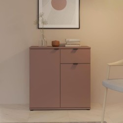 Commode - GANYMEDE - 2 portes - 1 tiroir - Terracotta - 80,1 x 34,1 x