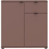 Commode - GANYMEDE - 2 portes - 1 tiroir - Terracotta - 80,1 x 34,1 x
