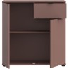 Commode - GANYMEDE - 2 portes - 1 tiroir - Terracotta - 80,1 x 34,1 x