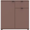 Commode - GANYMEDE - 2 portes - 1 tiroir - Terracotta - 80,1 x 34,1 x
