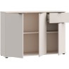 Commode - GANYMEDE - 3 portes - 1 tiroir - Sable - 119,8 x 34,1 x 82,3