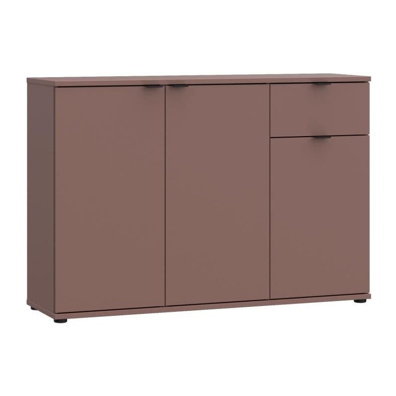 Commode - GANYMEDE - 3 portes - 1 tiroir - Terracotta - 119,8 x 34,1 x Commode - GANYMEDE - 3 portes - 1 tiroir - Terracotta - 119,8 x 34,1 x