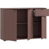 Commode - GANYMEDE - 3 portes - 1 tiroir - Terracotta - 119,8 x 34,1 x