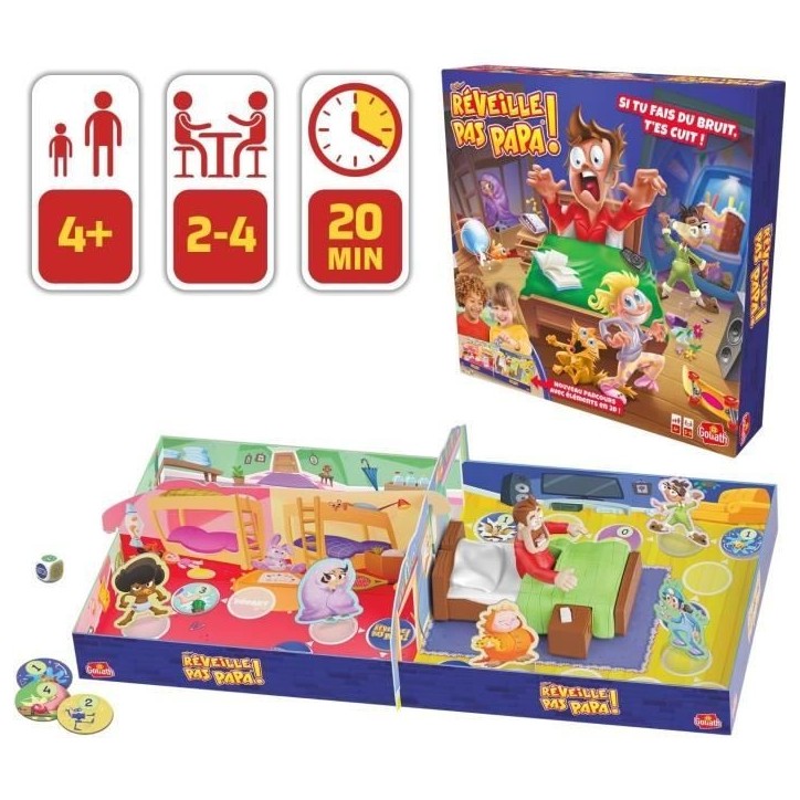 Goliath - Réveille Pas Papa - Jeu d'enfants Goliath - Réveille Pas Papa - Jeu d'enfants