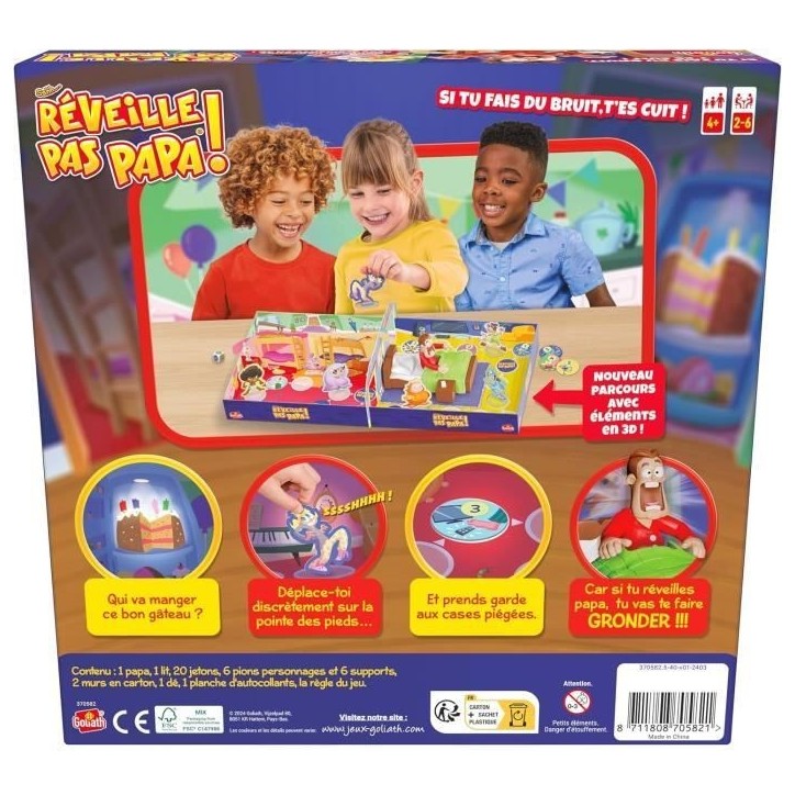 Goliath - Réveille Pas Papa - Jeu d'enfants Goliath - Réveille Pas Papa - Jeu d'enfants