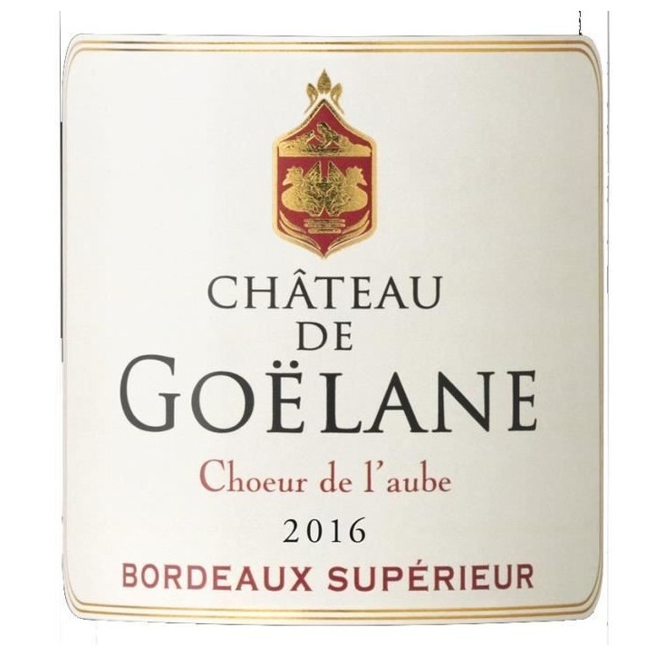 Château de Goëlane 2016 Bordeaux Supérieur - Vin rouge de bordeaux