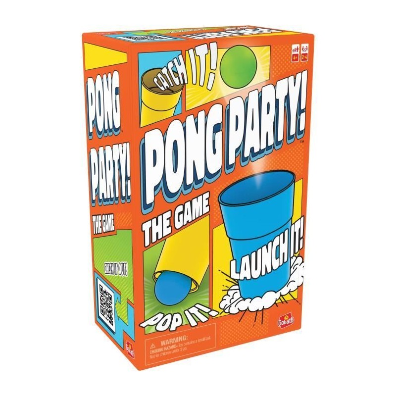 Jeu d'ambiance - GOLIATH - Pong Party - Balles de ping pong rebondissa Jeu d'ambiance - GOLIATH - Pong Party - Balles de ping pong rebondissa