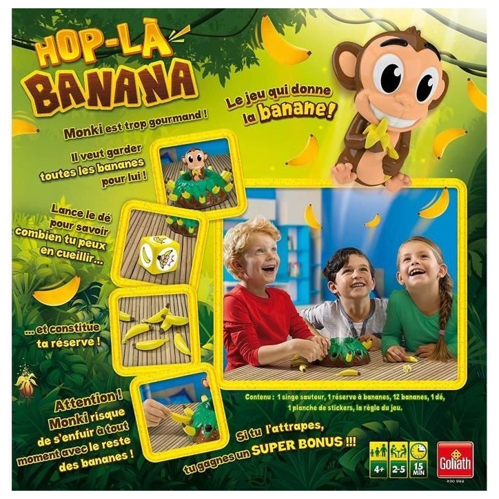 HOP LA BANANA - Jeu de société enfant - GOLIATH HOP LA BANANA - Jeu de société enfant - GOLIATH