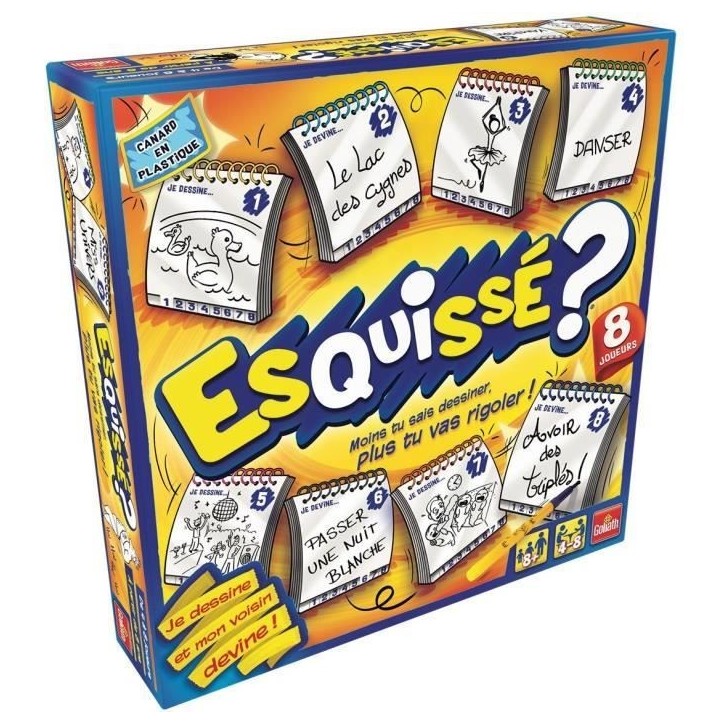 Jeu d'ambiance Esquissé 8 joueurs de Goliath