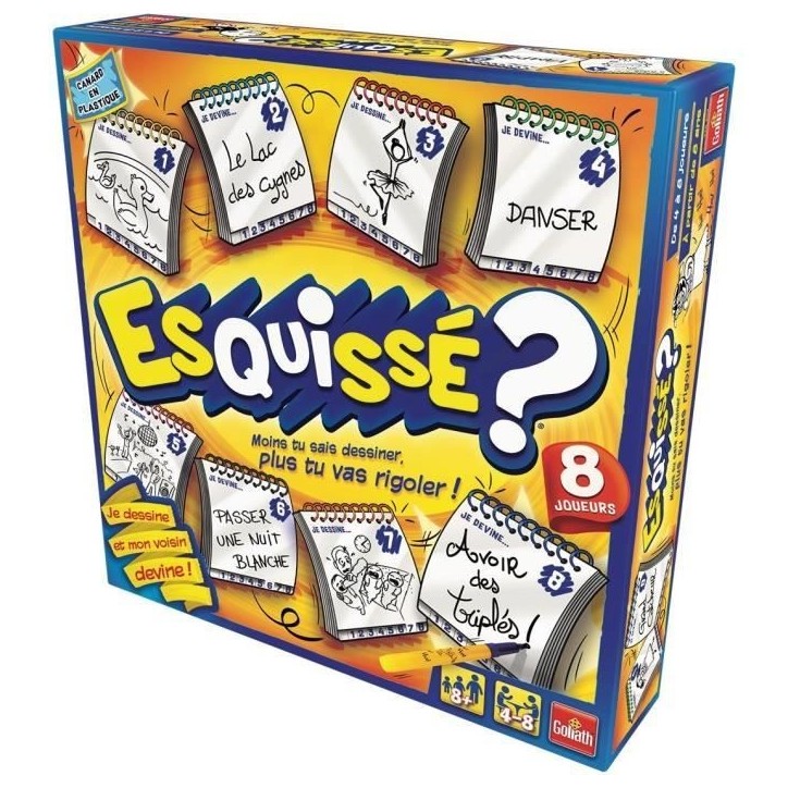 Jeu d'ambiance Esquissé 8 joueurs de Goliath