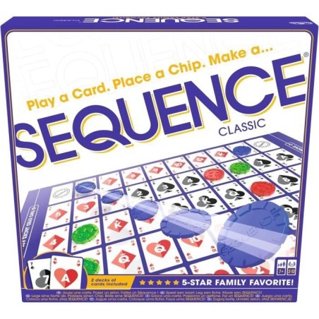 SEQUENCE Jeu de stratégie Goliath - Classique des USA - 2 lignes de 5