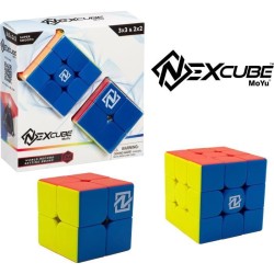 Puzzle Cube Nexcube 3x3 + 2x2 Classic - MoYu - Multicolore - Extérieu