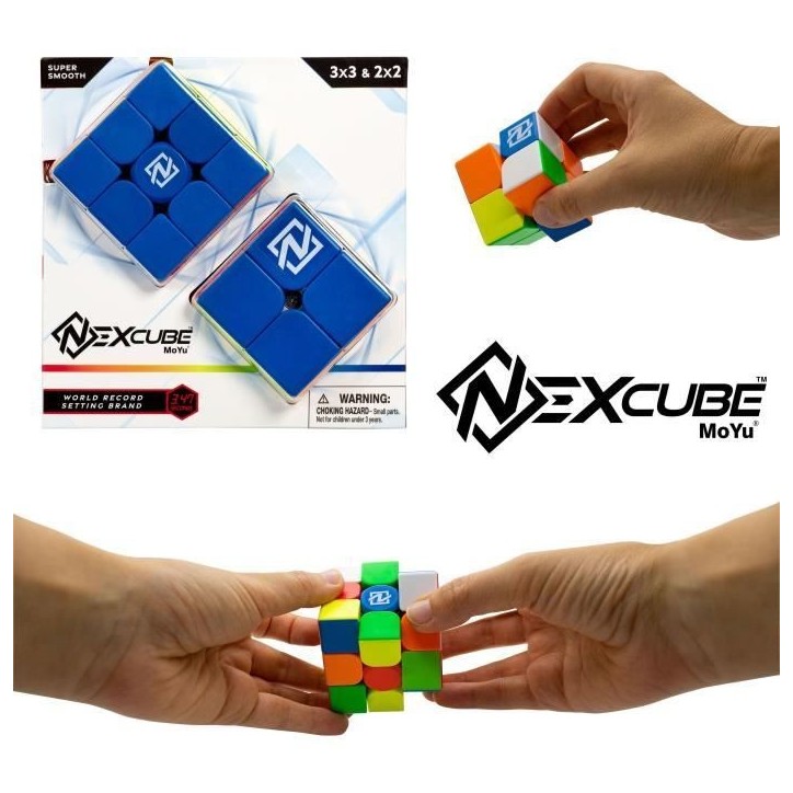 Puzzle Cube Nexcube 3x3 + 2x2 Classic - MoYu - Multicolore - Extérieur - Neuf Puzzle Cube Nexcube 3x3 + 2x2 Classic - MoYu - Multicolore - Extérieur - Neuf