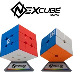 Puzzle Cube Nexcube 3x3 + 2x2 Classic - MoYu - Multicolore - Extérieu