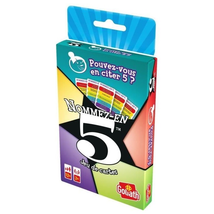 Nommez-en 5 - Jeu de cartes - GOLIATH Nommez-en 5 - Jeu de cartes - GOLIATH
