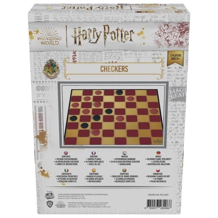 Jeu de société - GOLIATH - Checkers Harry Potter Jeu de société - GOLIATH - Checkers Harry Potter