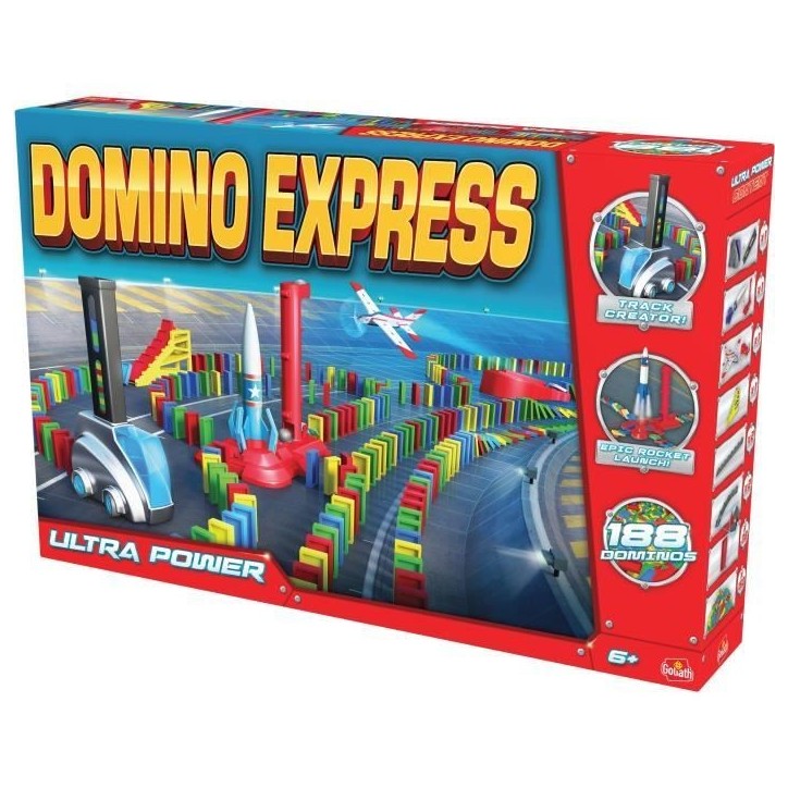 Domino - GOLIATH - Domino Express Ultra Power - Super Dealer pour circuits impressionnants! Des 6 ans Domino - GOLIATH - Domino Express Ultra Power - Super Dealer pour circuits impressionnants! Des 6 ans