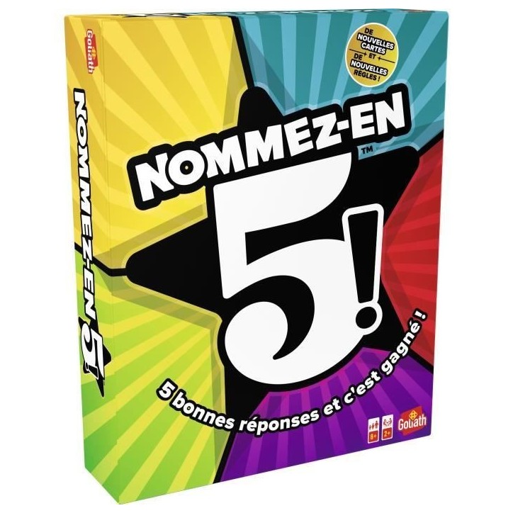 Nommez-en-5 - jeu d'ambiance - GOLIATH