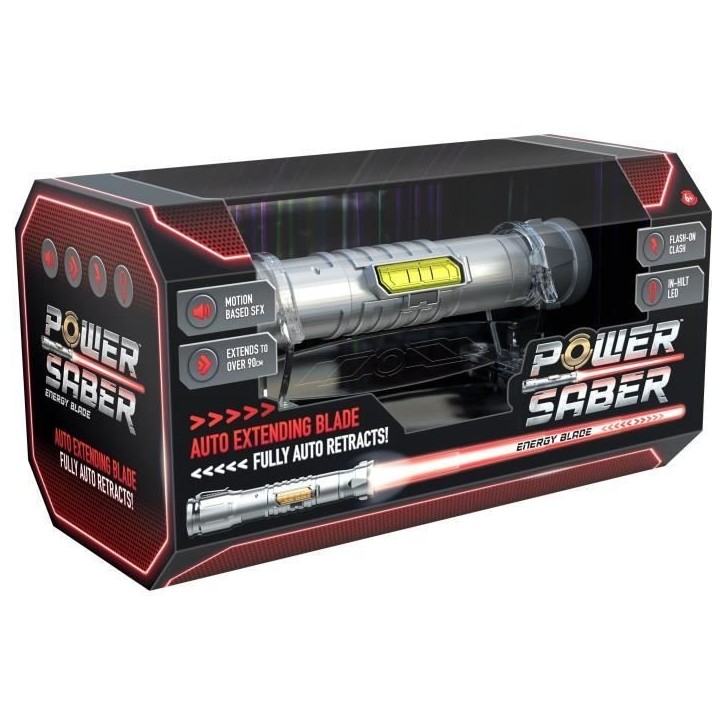 Jeux de rôle - GOLIATH - Power Saber Red - Sabre 1:1 contractable et rétractable! Des 8 ans Jeux de rôle - GOLIATH - Power Saber Red - Sabre 1:1 contractable et rétractable! Des 8 ans