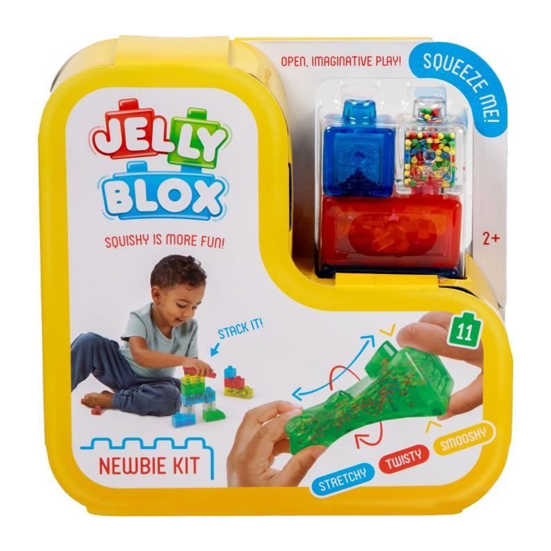 Jeu de construction - GOLIATH - Jelly Blox Newbie Kit - Blocs souples Jeu de construction - GOLIATH - Jelly Blox Newbie Kit - Blocs souples