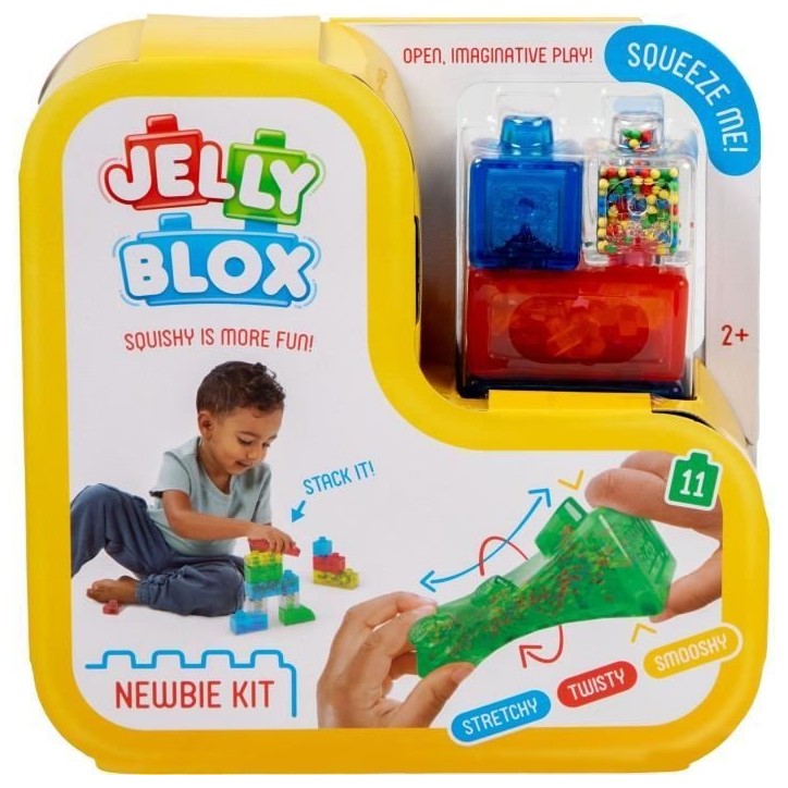 Jeu de construction - GOLIATH - Jelly Blox Newbie Kit - Blocs souples et tactiles des 2 ans Jeu de construction - GOLIATH - Jelly Blox Newbie Kit - Blocs souples et tactiles des 2 ans