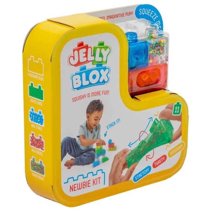 Jeu de construction - GOLIATH - Jelly Blox Newbie Kit - Blocs souples et tactiles des 2 ans Jeu de construction - GOLIATH - Jelly Blox Newbie Kit - Blocs souples et tactiles des 2 ans