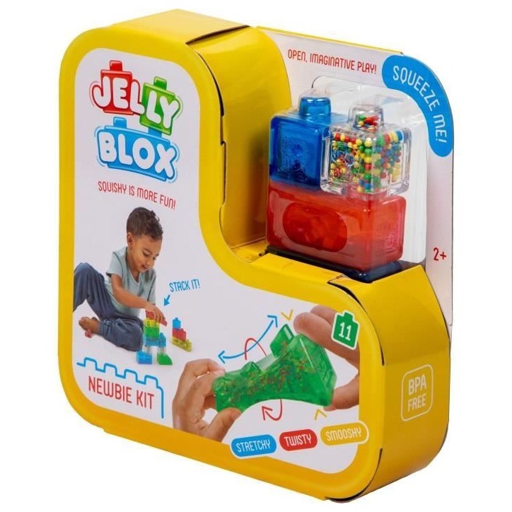Jeu de construction - GOLIATH - Jelly Blox Newbie Kit - Blocs souples et tactiles des 2 ans Jeu de construction - GOLIATH - Jelly Blox Newbie Kit - Blocs souples et tactiles des 2 ans