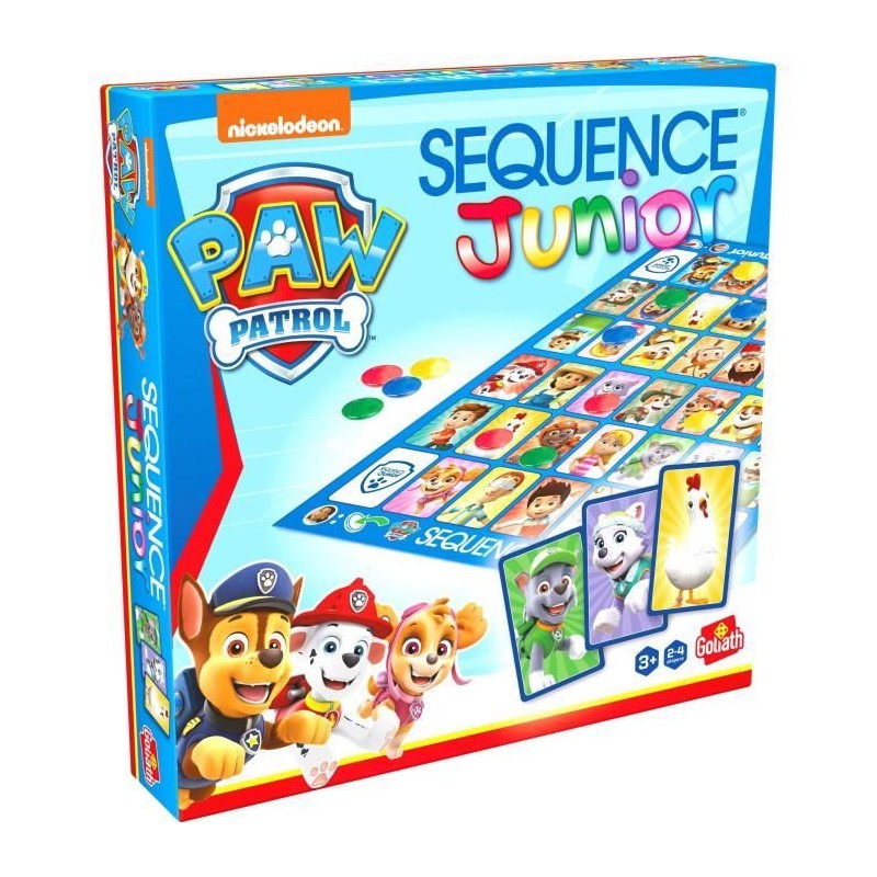 Jeu de société - GOLIATH - Sequence Junior Pat'Patrouille - Jeu fami Jeu de société - GOLIATH - Sequence Junior Pat'Patrouille - Jeu fami