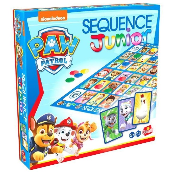 Jeu de société - GOLIATH - Sequence Junior Pat'Patrouille - Jeu familial des 3 ans Jeu de société - GOLIATH - Sequence Junior Pat'Patrouille - Jeu familial des 3 ans