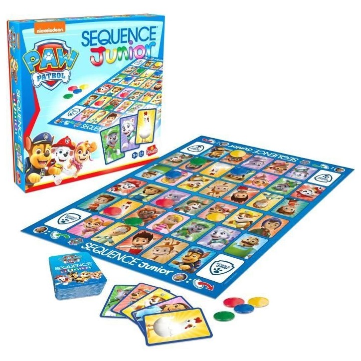 Jeu de société - GOLIATH - Sequence Junior Pat'Patrouille - Jeu familial des 3 ans Jeu de société - GOLIATH - Sequence Junior Pat'Patrouille - Jeu familial des 3 ans