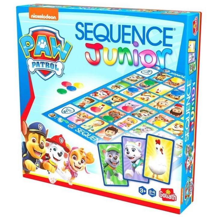 Jeu de société - GOLIATH - Sequence Junior Pat'Patrouille - Jeu familial des 3 ans Jeu de société - GOLIATH - Sequence Junior Pat'Patrouille - Jeu familial des 3 ans