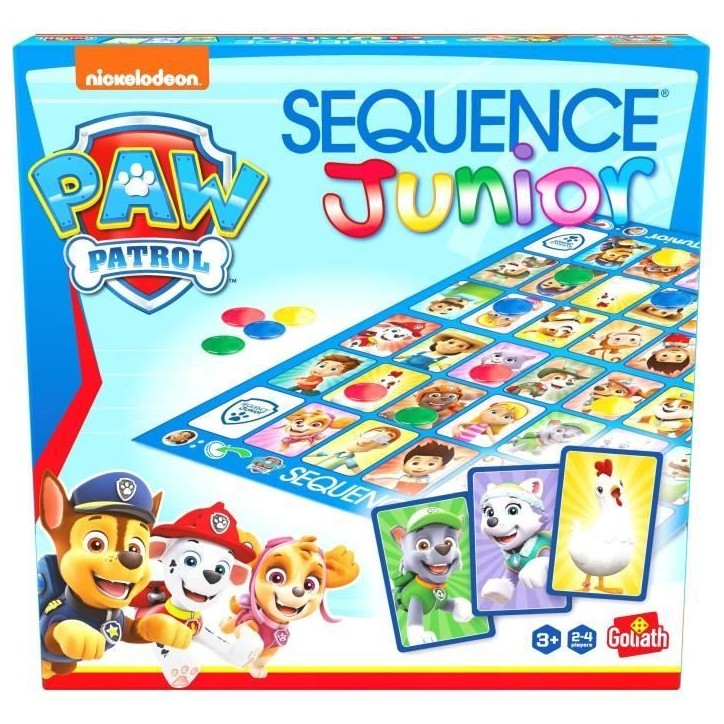 Jeu de société - GOLIATH - Sequence Junior Pat'Patrouille - Jeu familial des 3 ans Jeu de société - GOLIATH - Sequence Junior Pat'Patrouille - Jeu familial des 3 ans