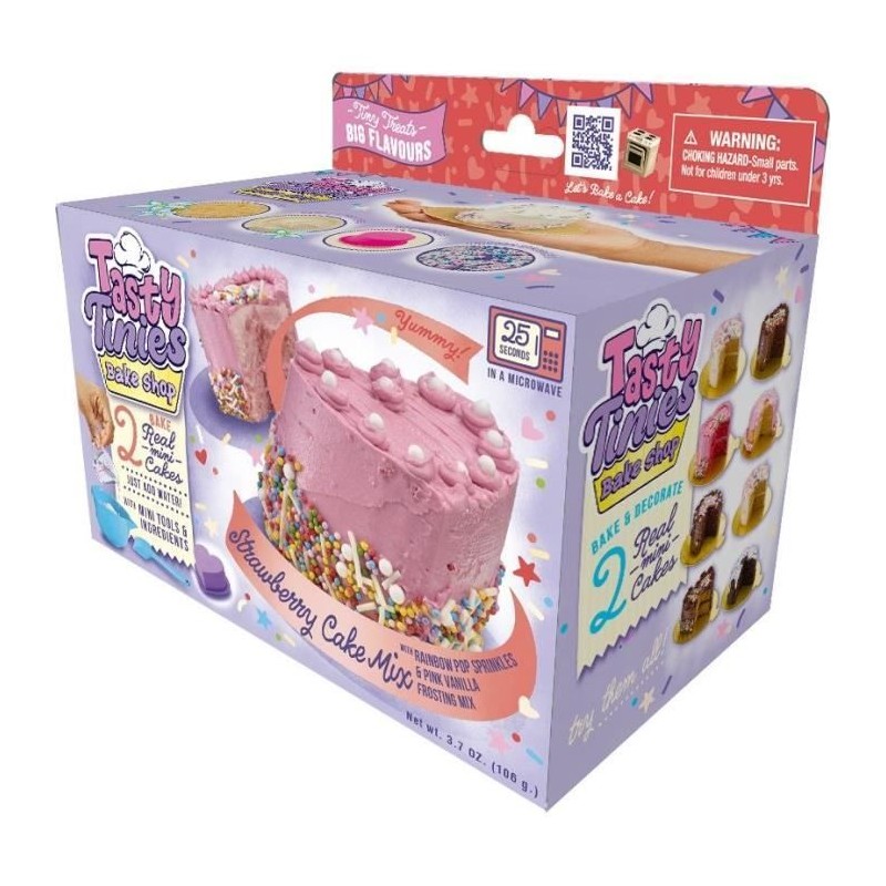 Kit de cuisine - GOLIATH - Tasty Tinies Strawberry Cake - Gâteau frai Kit de cuisine - GOLIATH - Tasty Tinies Strawberry Cake - Gâteau frai