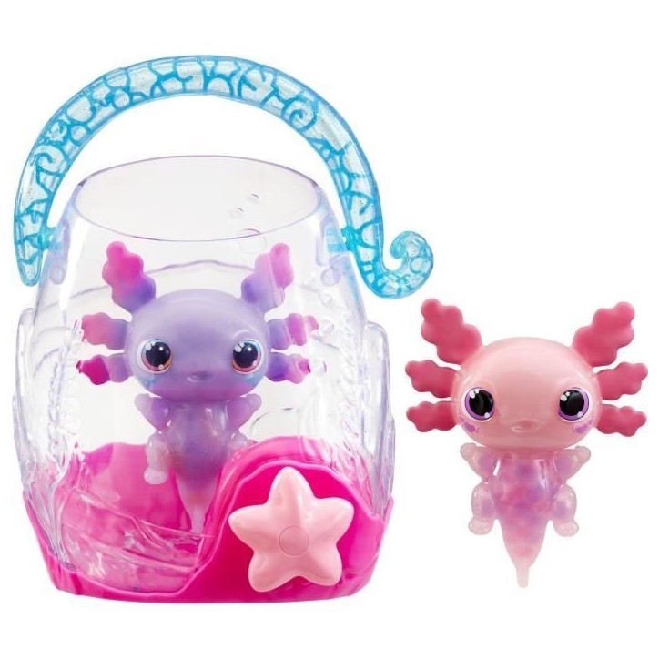 Animagic - GOLIATH - Pack double Axolotl - Aquarium a bulles - Rose / Violet - Des 4 ans Animagic - GOLIATH - Pack double Axolotl - Aquarium a bulles - Rose / Violet - Des 4 ans