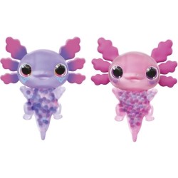Animagic - GOLIATH - Pack double Axolotl - Aquarium a bulles - Rose /