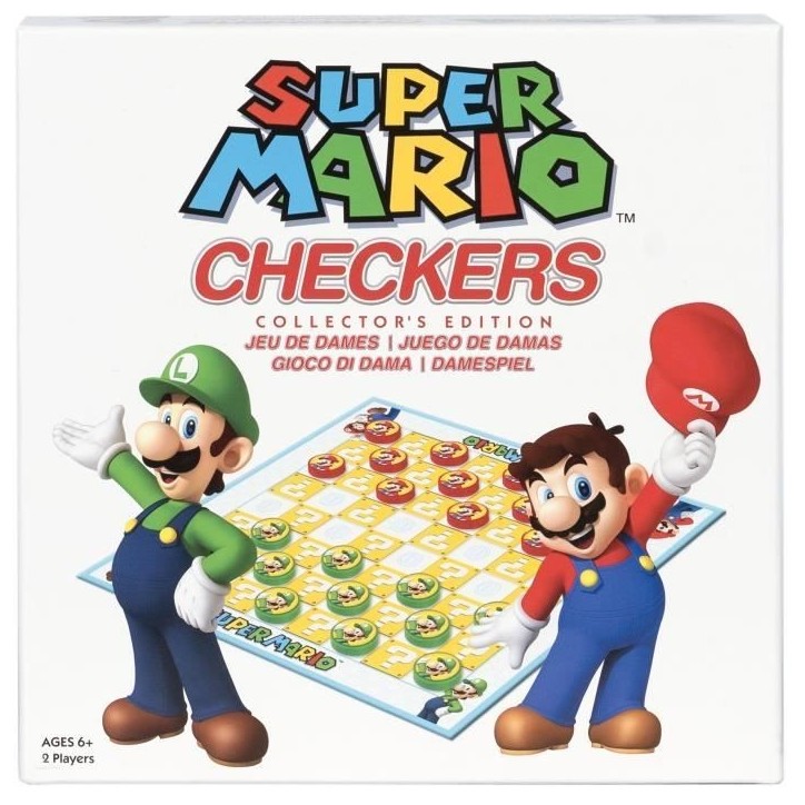 Super Mario Checkers - Jeu de société - GOLIATH - Des 6 ans