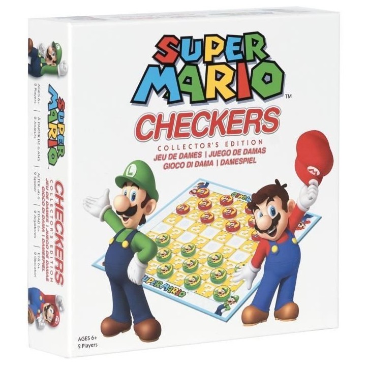 Super Mario Checkers - Jeu de société - GOLIATH - Des 6 ans