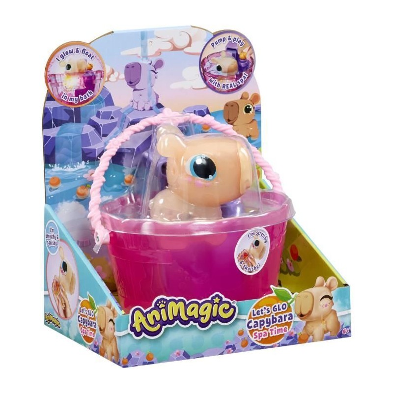 Animagic - GOLIATH - Let's Glo Capybara Spa Time - Animal intéractif Animagic - GOLIATH - Let's Glo Capybara Spa Time - Animal intéractif
