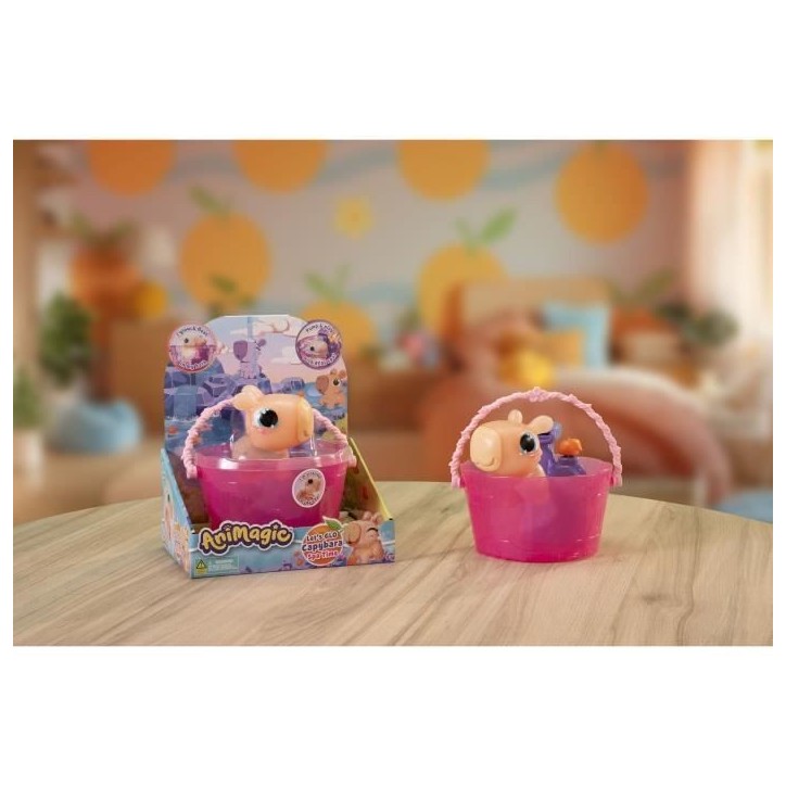Animagic - GOLIATH - Let's Glo Capybara Spa Time - Animal intéractif - Marron Animagic - GOLIATH - Let's Glo Capybara Spa Time - Animal intéractif - Marron