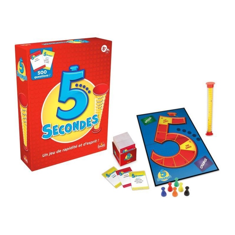 5 secondes - Jeu d'ambiance et de rapidité - GOLIATH - Des 8 ans 5 secondes - Jeu d'ambiance et de rapidité - GOLIATH - Des 8 ans