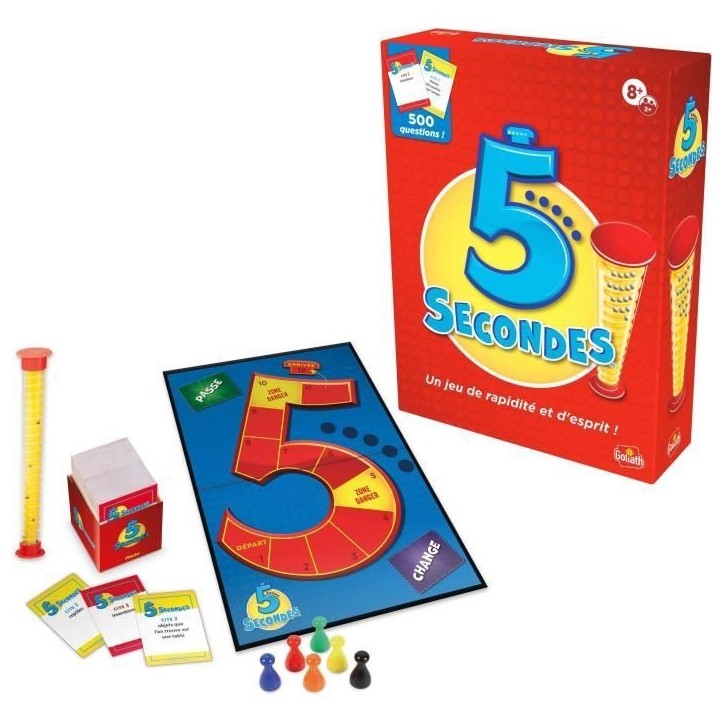 5 secondes - Jeu d'ambiance et de rapidité - GOLIATH - Des 8 ans 5 secondes - Jeu d'ambiance et de rapidité - GOLIATH - Des 8 ans