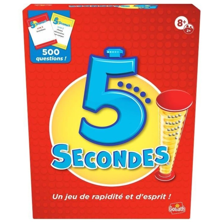 5 secondes - Jeu d'ambiance et de rapidité - GOLIATH - Des 8 ans 5 secondes - Jeu d'ambiance et de rapidité - GOLIATH - Des 8 ans