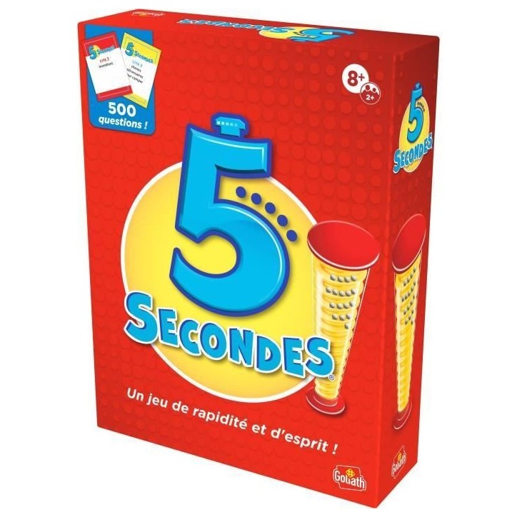 5 secondes - Jeu d'ambiance et de rapidité - GOLIATH - Des 8 ans 5 secondes - Jeu d'ambiance et de rapidité - GOLIATH - Des 8 ans