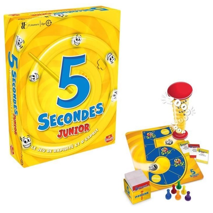 5 Secondes junior - Jeu d'ambiance et de rapidité - GOLIATH - Des 6 ans 5 Secondes junior - Jeu d'ambiance et de rapidité - GOLIATH - Des 6 ans