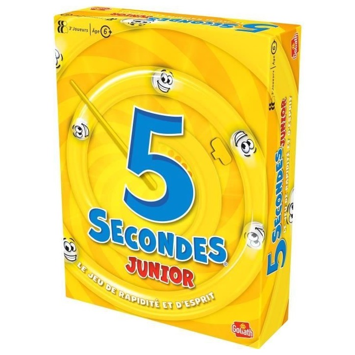5 Secondes junior - Jeu d'ambiance et de rapidité - GOLIATH - Des 6 ans 5 Secondes junior - Jeu d'ambiance et de rapidité - GOLIATH - Des 6 ans