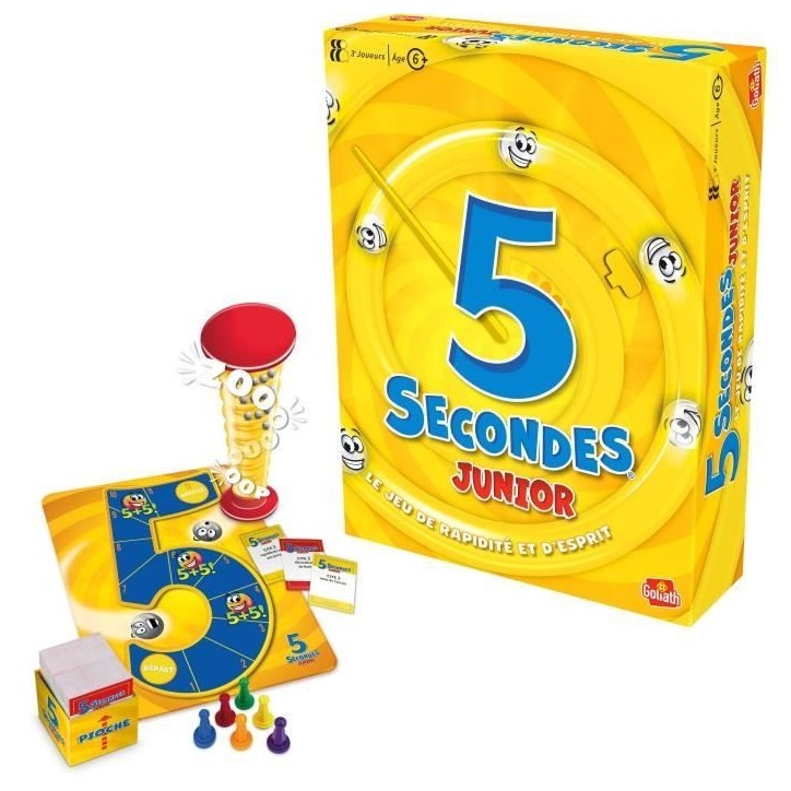 5 Secondes junior - Jeu d'ambiance et de rapidité - GOLIATH - Des 6 ans 5 Secondes junior - Jeu d'ambiance et de rapidité - GOLIATH - Des 6 ans