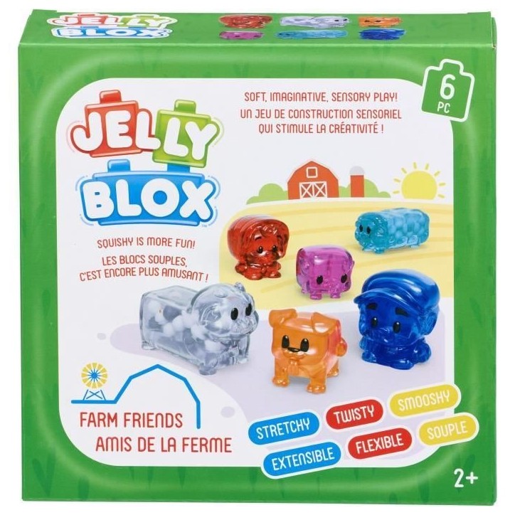 Coffret Amis de la ferme - Jeu de construction - JELLY BLOX - GOLIATH - Briques souples et flexibles - Des 2 ans Coffret Amis de la ferme - Jeu de construction - JELLY BLOX - GOLIATH - Briques souples et flexibles - Des 2 ans
