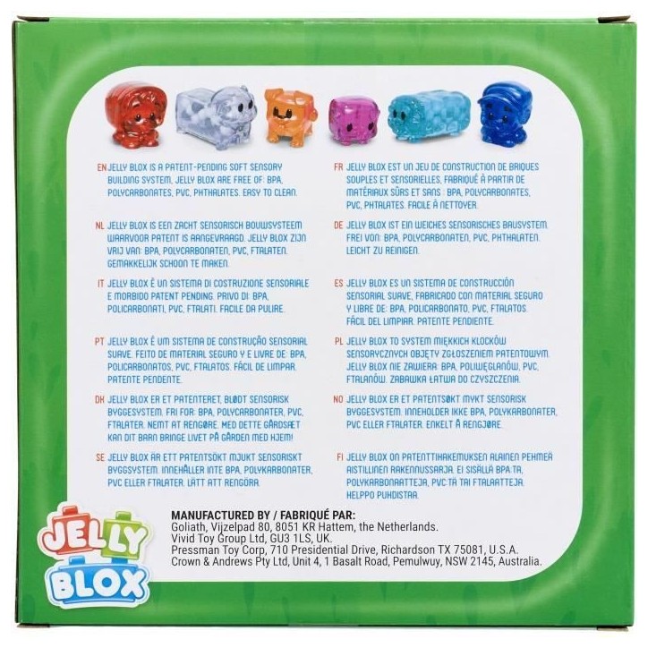 Coffret Amis de la ferme - Jeu de construction - JELLY BLOX - GOLIATH - Briques souples et flexibles - Des 2 ans Coffret Amis de la ferme - Jeu de construction - JELLY BLOX - GOLIATH - Briques souples et flexibles - Des 2 ans