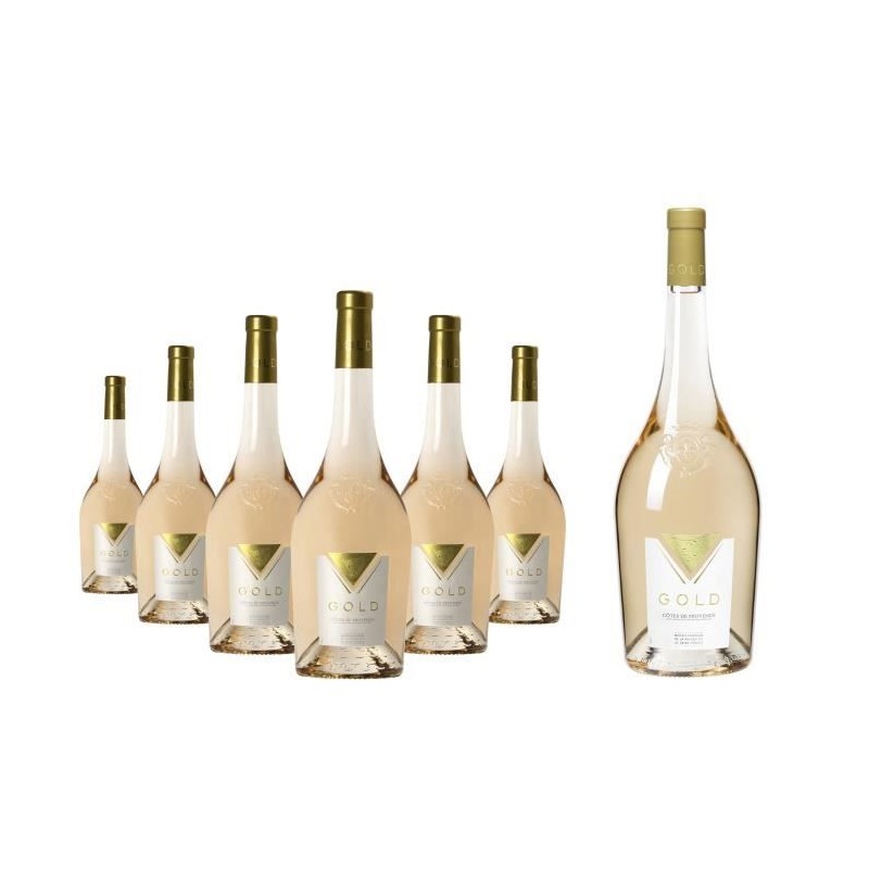 Gold 2024 Côtes de Provence - Vin rosé de Provence - 6x75 cl + 1 mag Gold 2024 Côtes de Provence - Vin rosé de Provence - 6x75 cl + 1 mag